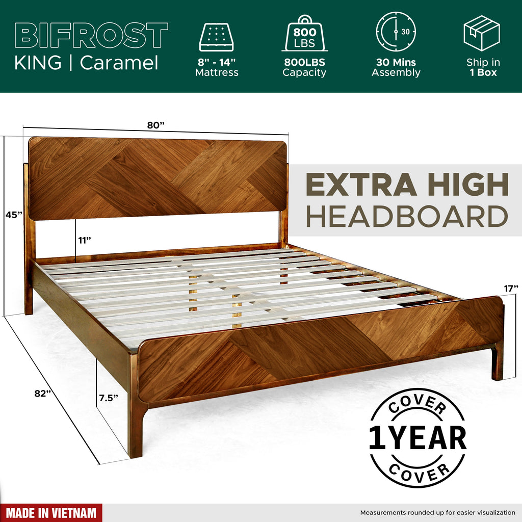 Bifrost Solid Wood Bed Frame