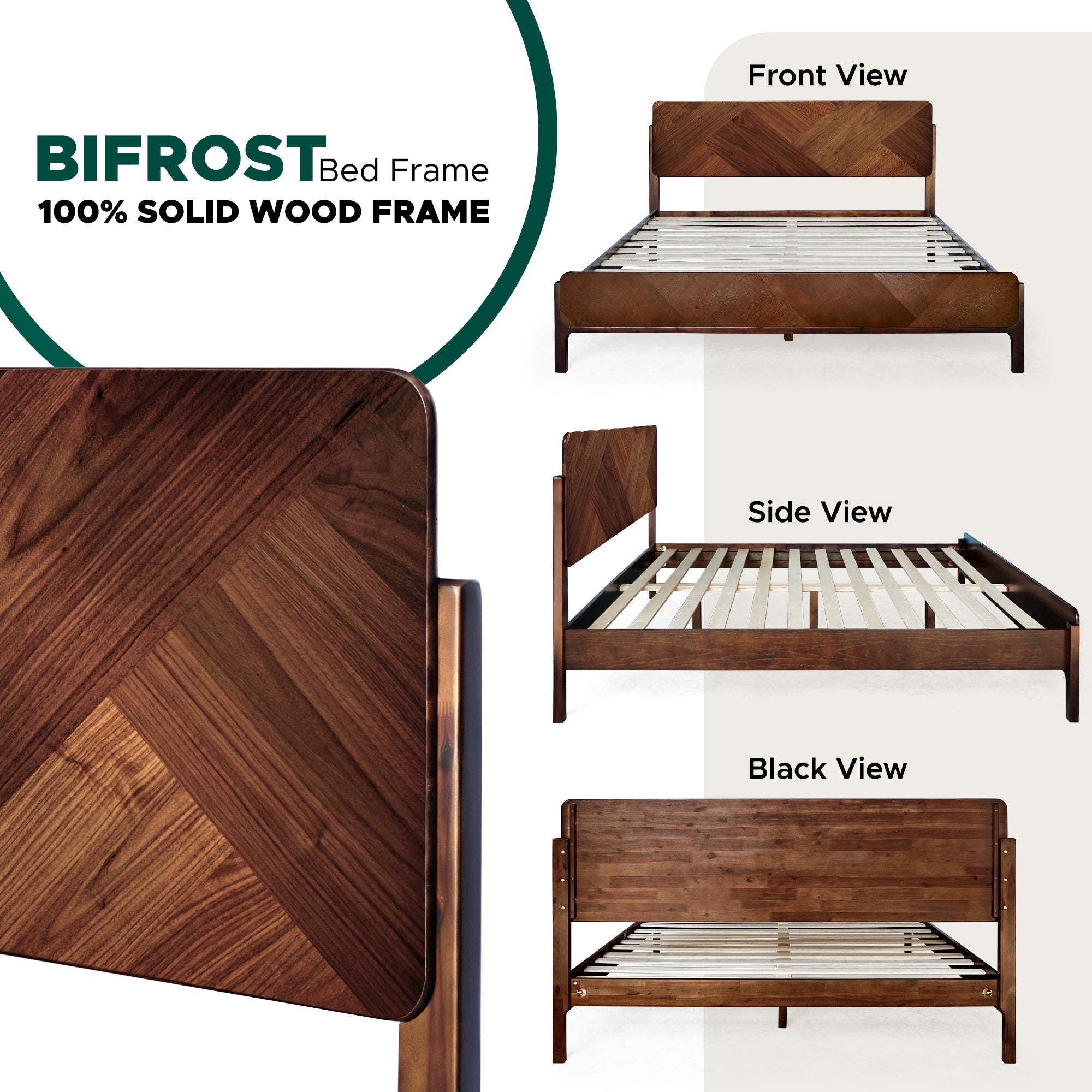 Bifrost Solid Wood Bed Frame