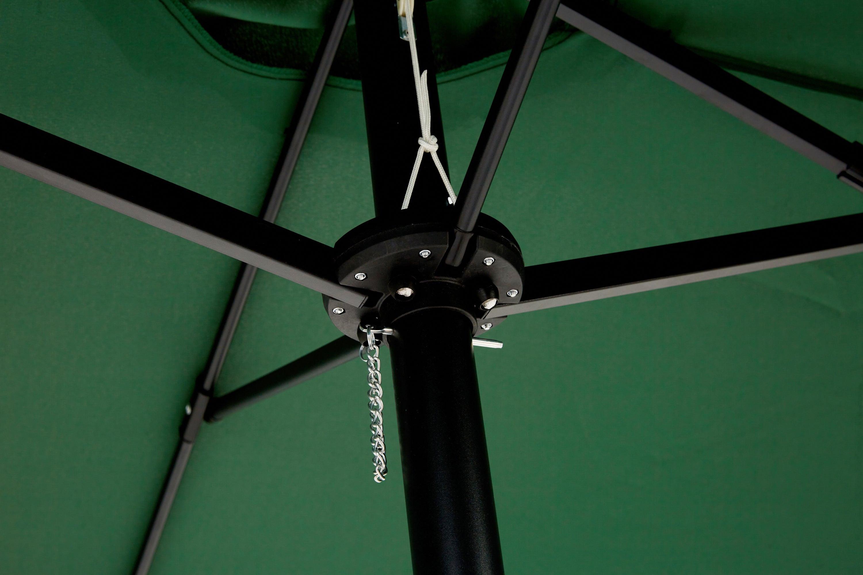 14.8 Ft Double Sided Outdoor Umbrella Rectangular Large with Crank (Dark Green)(No Base)