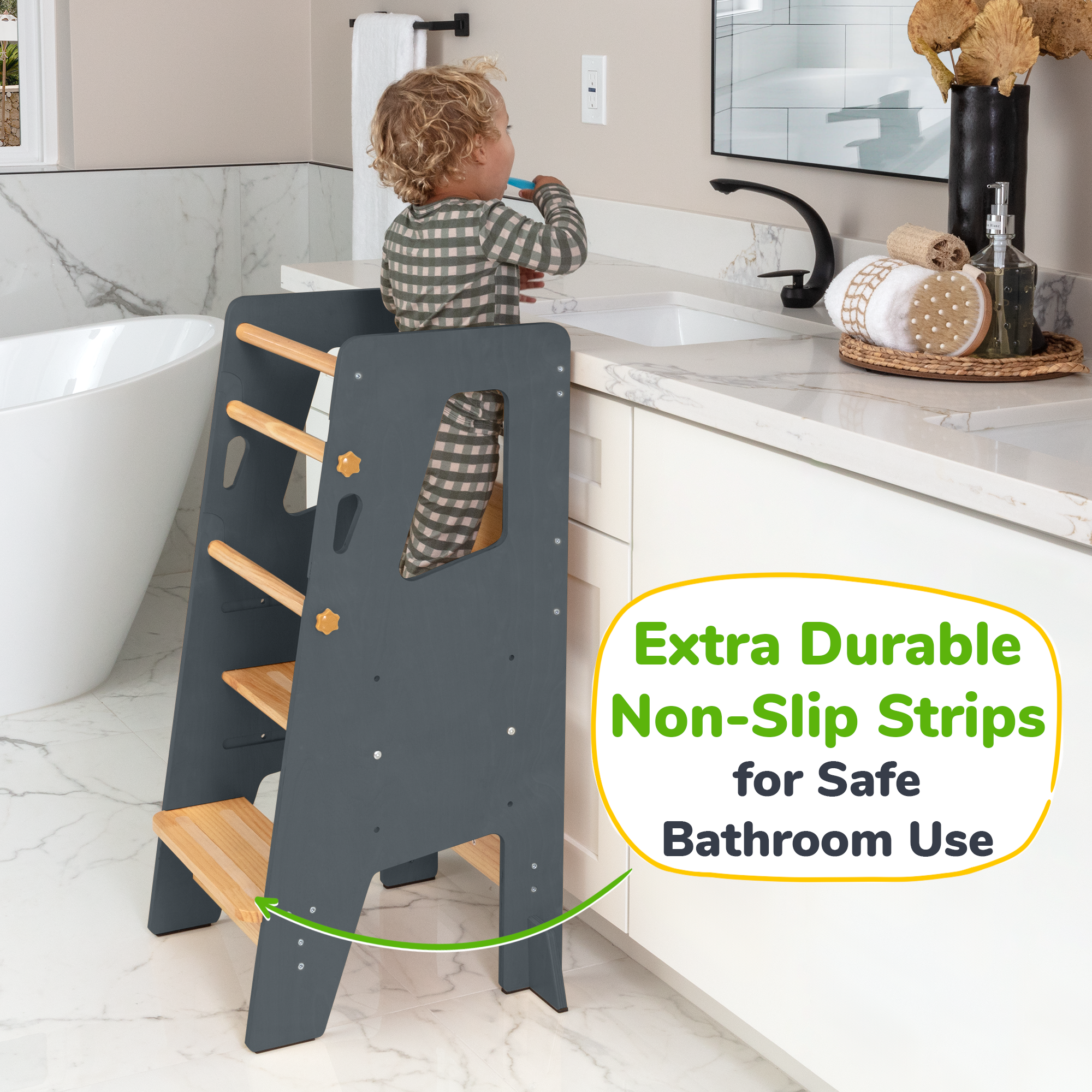 Montessori Toddler Tower - Adjustable Kitchen Stool Helper