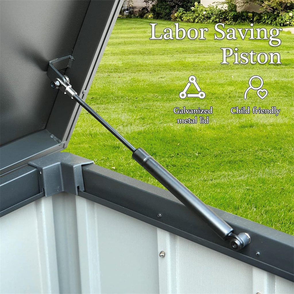 160 Gallon Outdoor Storage Deck Box Waterproof, Large Patio Storage Bin