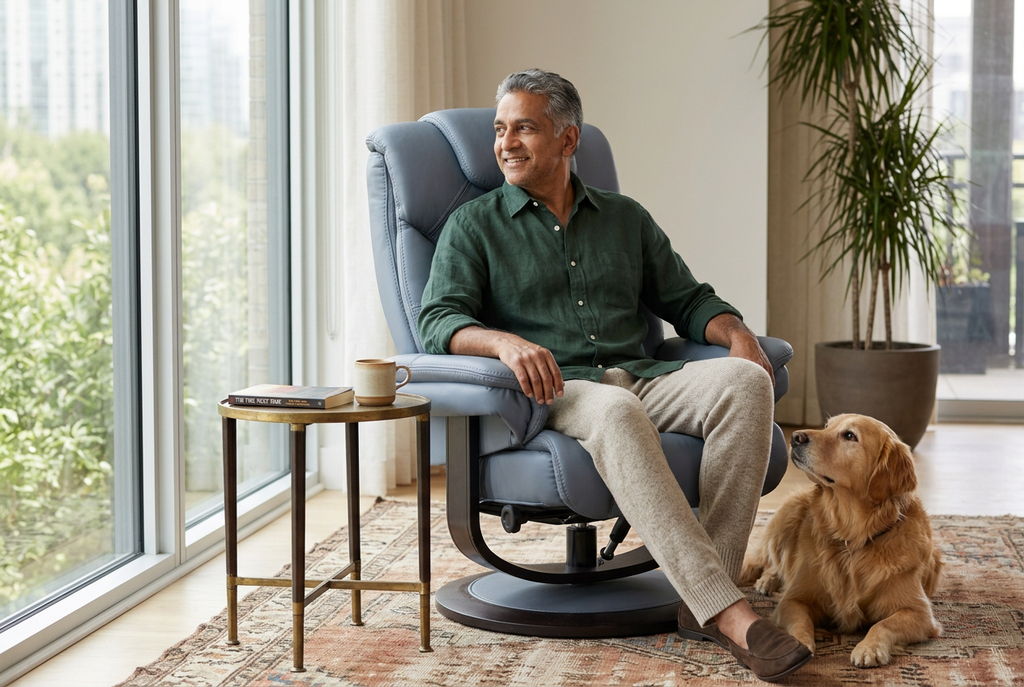Oslo Euro Recliner w/ Ottoman