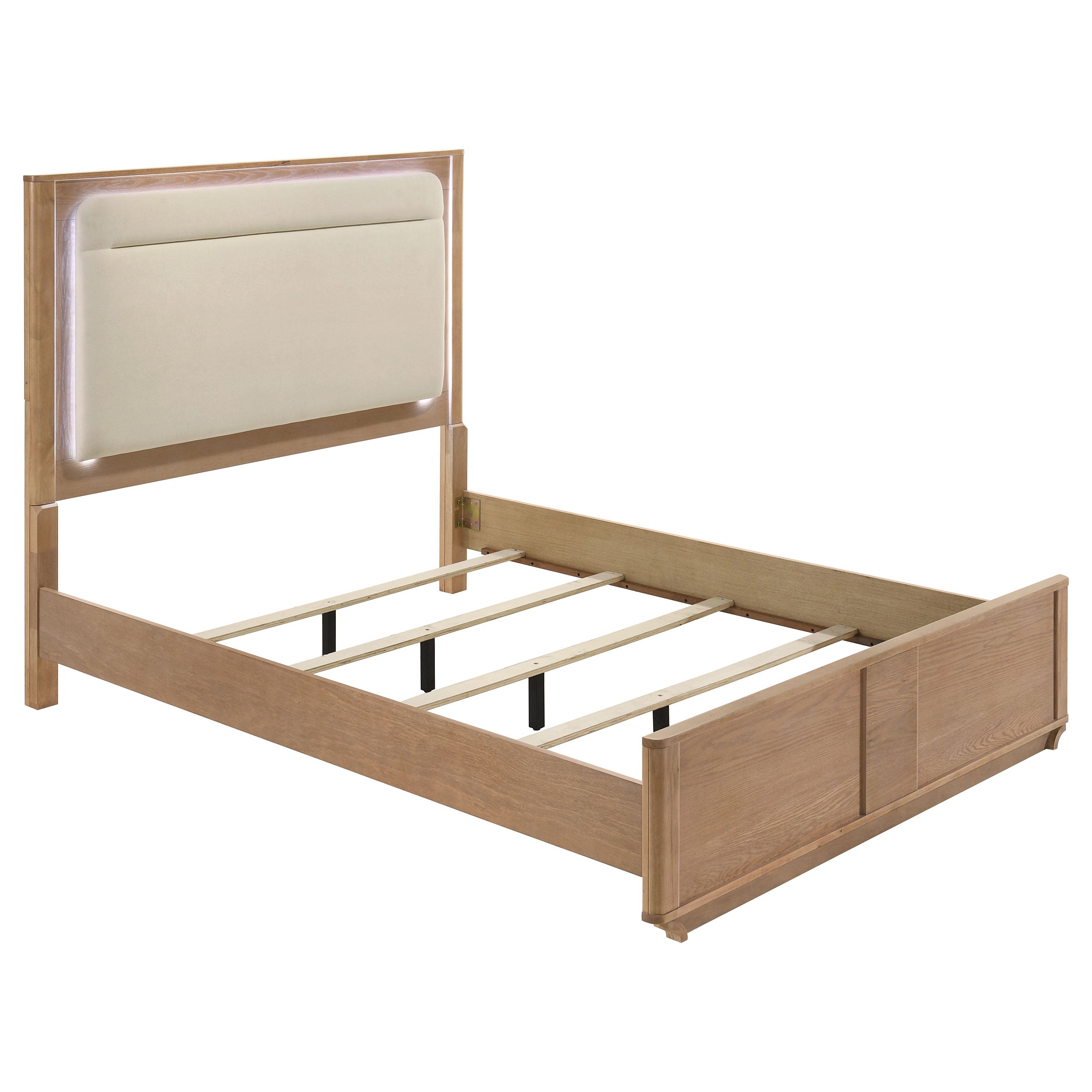 Leanne 4-piece Queen Bedroom Set Light Oak