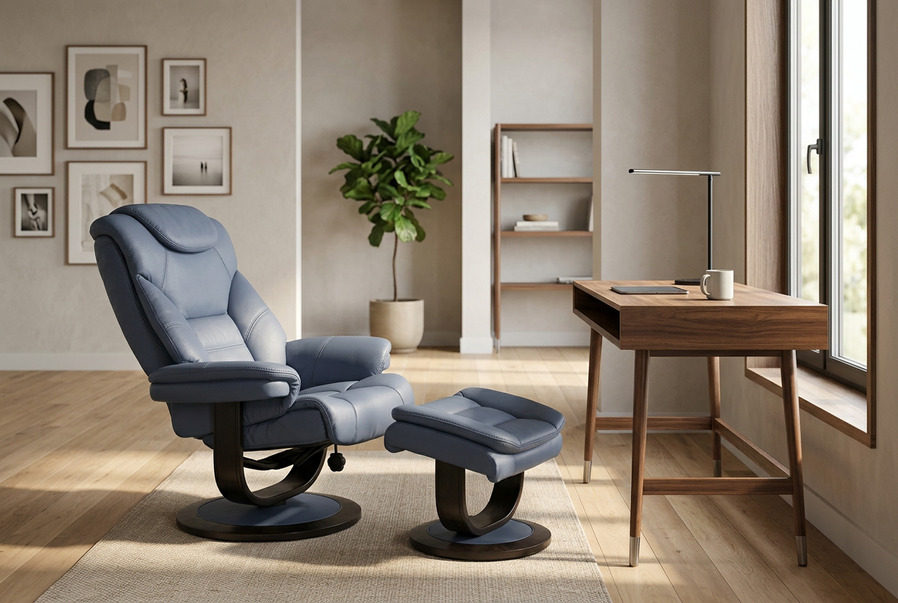 Oslo Euro Recliner w/ Ottoman