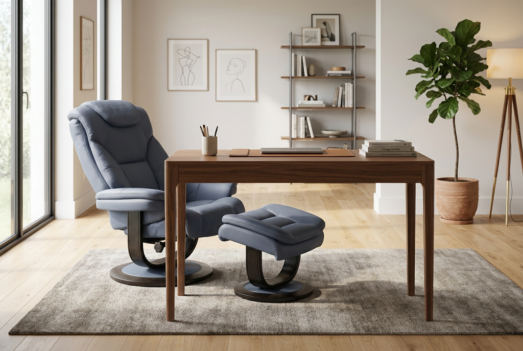 Oslo Euro Recliner w/ Ottoman
