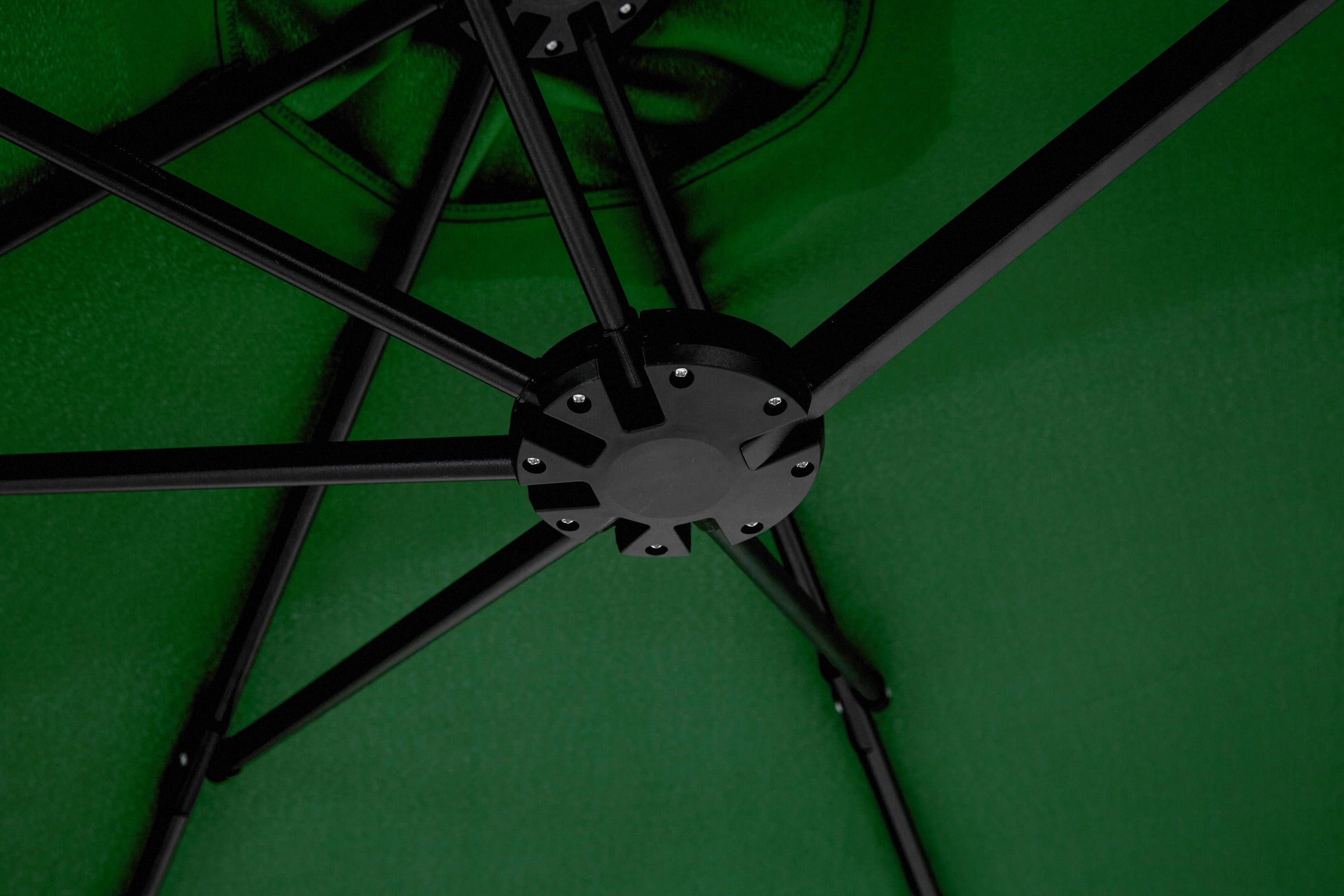 14.8 Ft Double Sided Outdoor Umbrella Rectangular Large with Crank (Dark Green)(No Base)