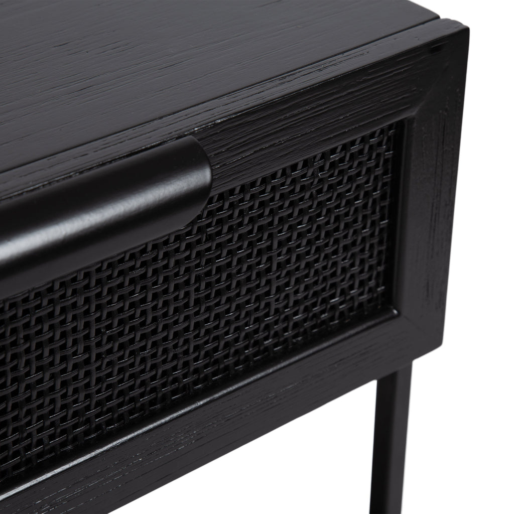 Ori Wood and Cane Side Table