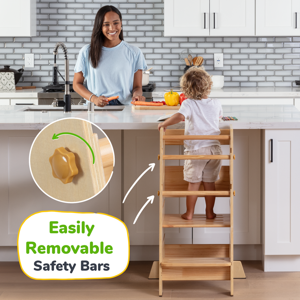 Montessori Toddler Tower - Adjustable Kitchen Stool Helper