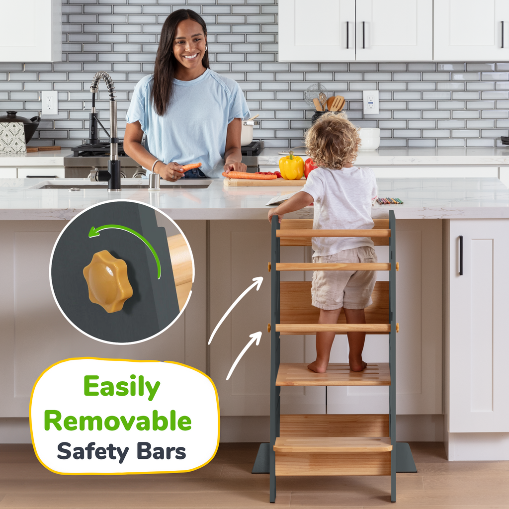 Montessori Toddler Tower - Adjustable Kitchen Stool Helper