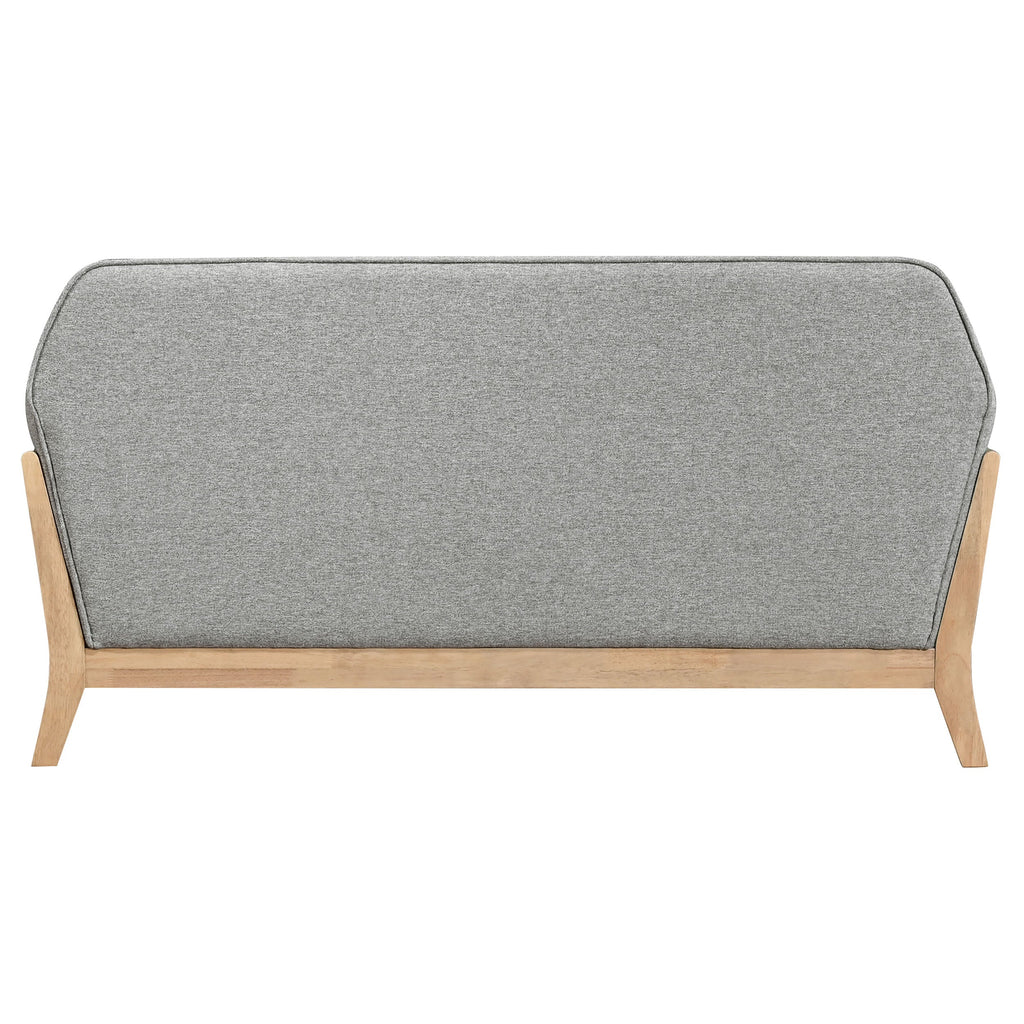 Vaughn Fabric Upholstered Flared Arm Loveseat Grey