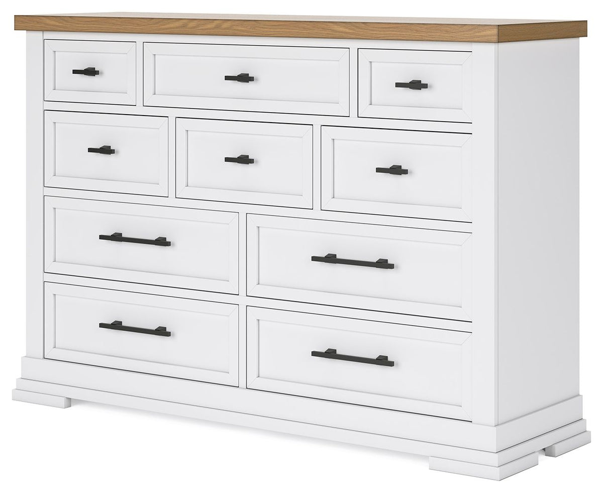 Ashbryn - Dresser - White / Natural