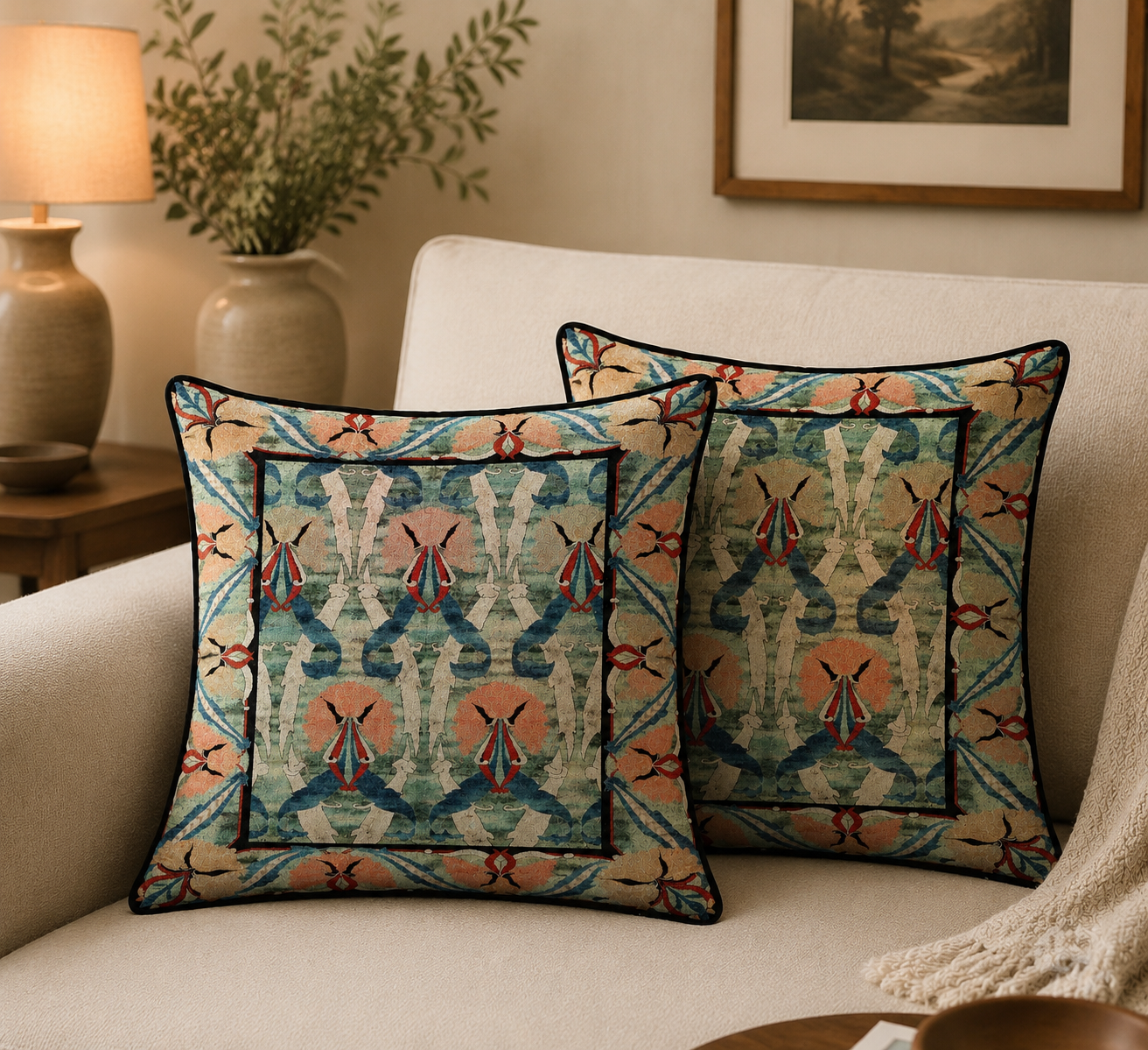 Persian-Inspired Luxurious Accent Cushions