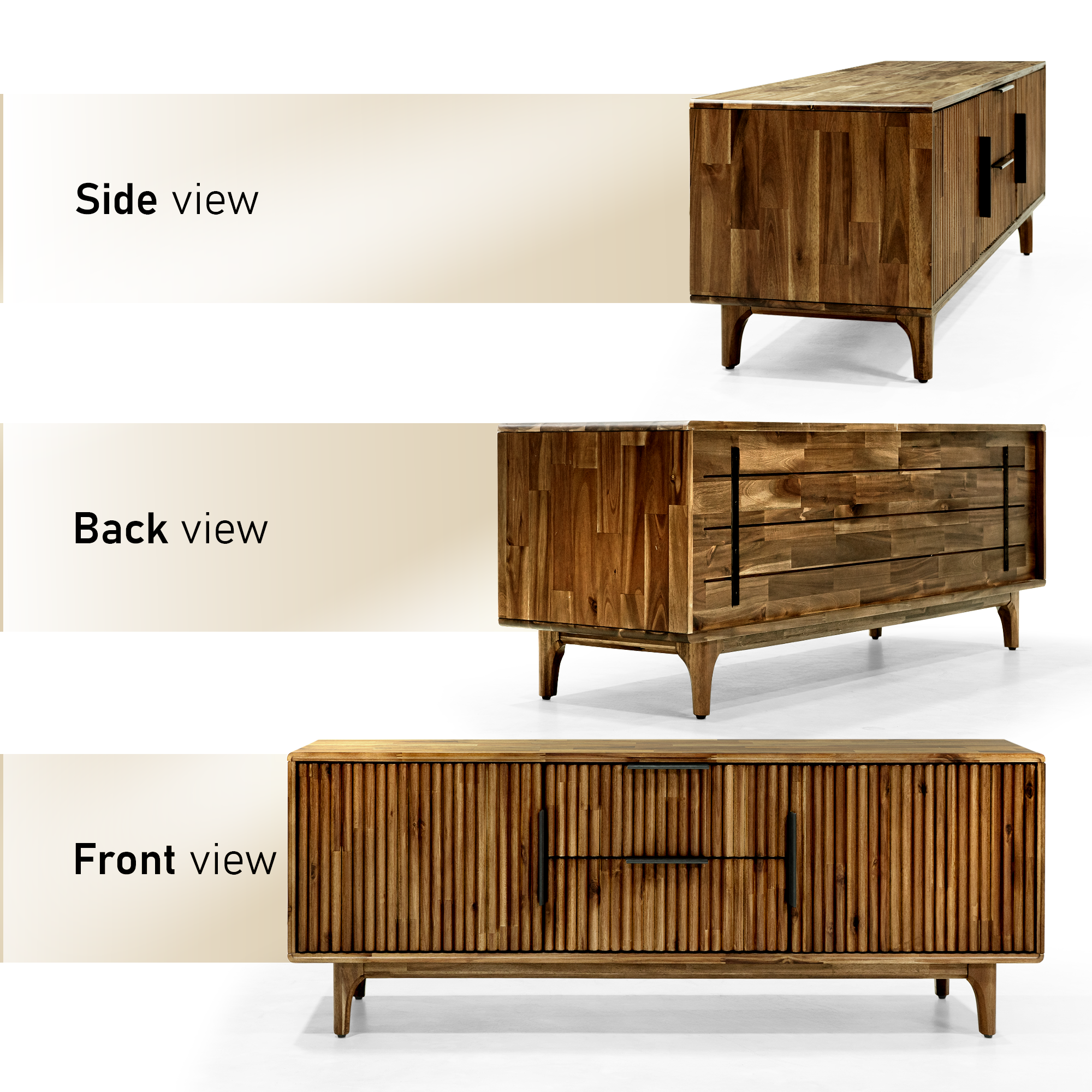 Bosk Solid Wood Storage Bench