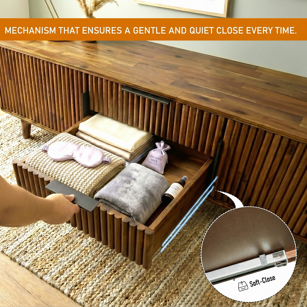 Bosk Solid Wood Storage Bench