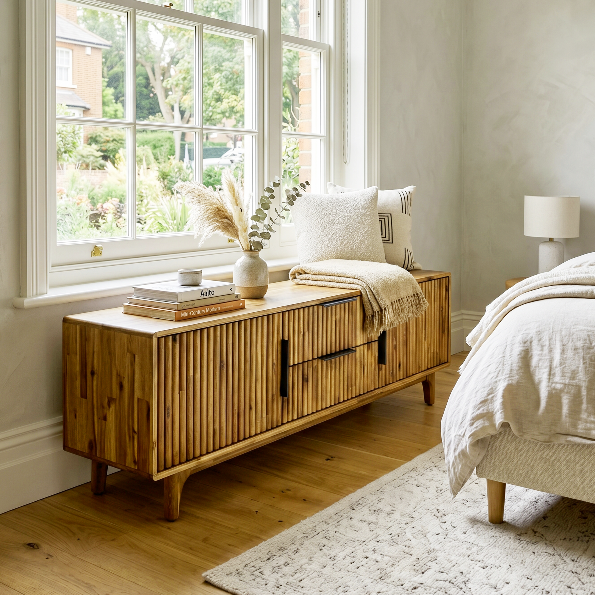 Bosk Solid Wood Storage Bench