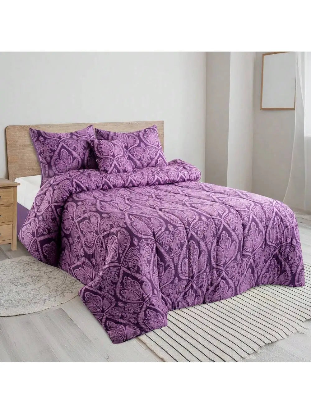 LUX Décor Reversible 5pc Comforter Set,