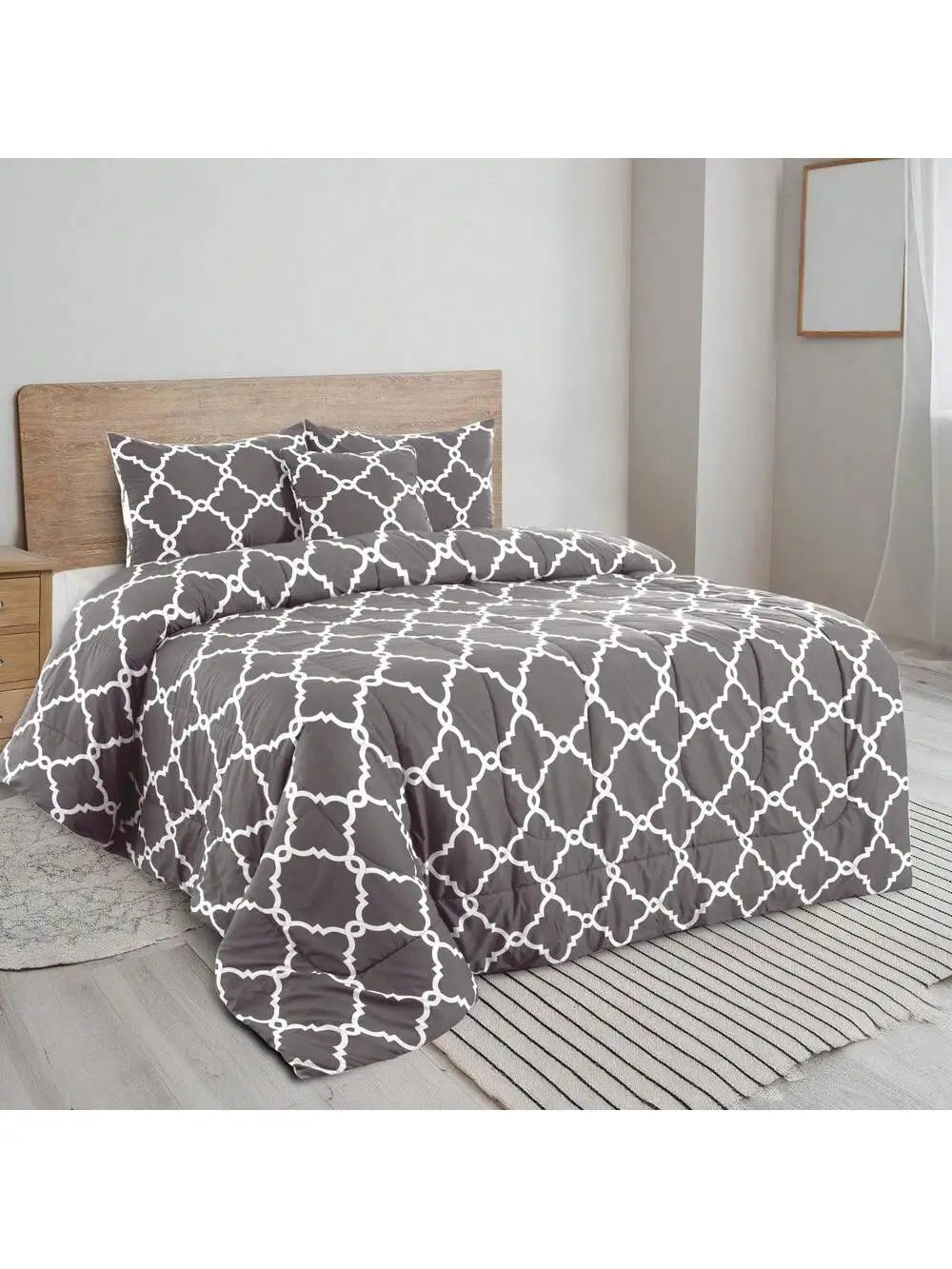 LUX Décor Reversible 5pc Comforter Set,