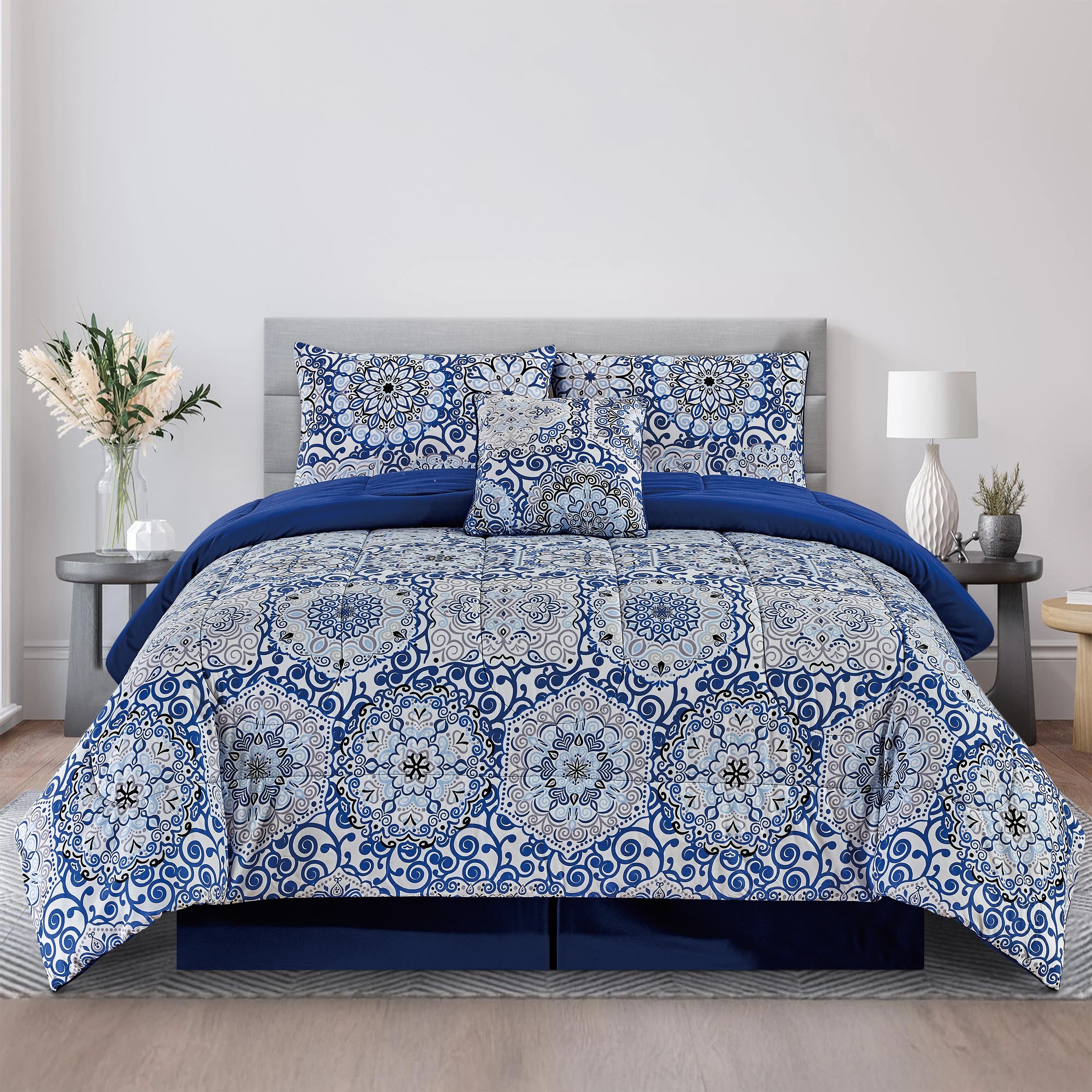 LUX Décor Reversible 5pc Comforter Set,