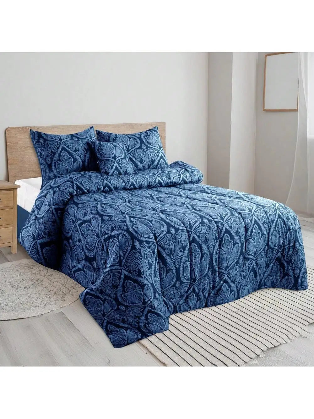 LUX Décor Reversible 5pc Comforter Set,