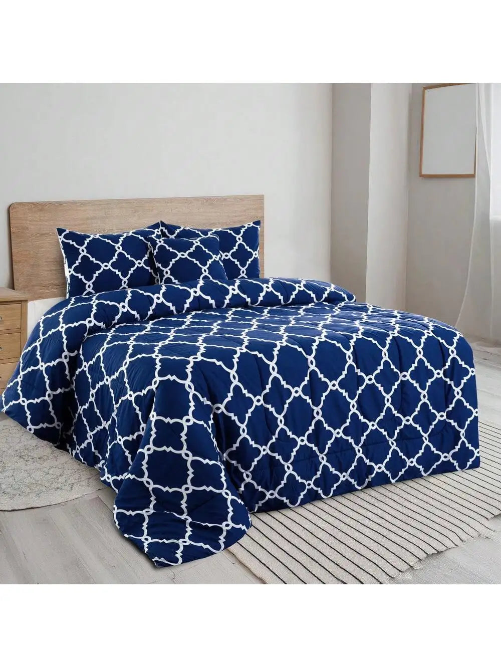 LUX Décor Reversible 5pc Comforter Set,