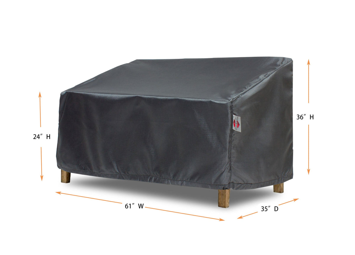 love Large Cover - 62.5" W x 35" D x 24''/36" H - Mercury