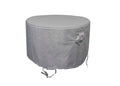 Premium Heavy-Duty Round Fire Table Cover - 3-Layer Water & UV-Resistant, Platinum Series, 53"Dia x 25"H for Outdoor Patio Furniture