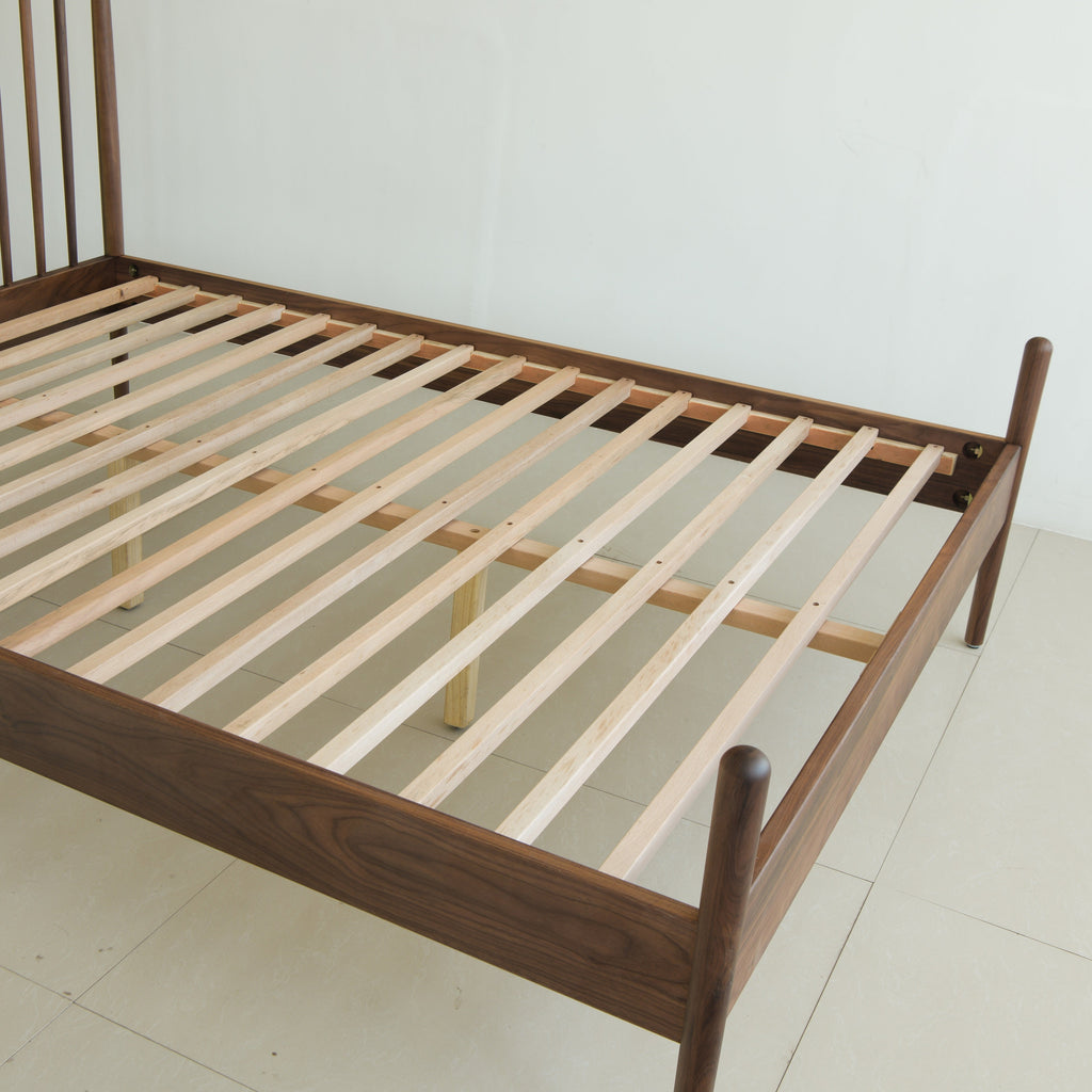 Isabella Mid Century Bedroom Set - Solid Black Walnut