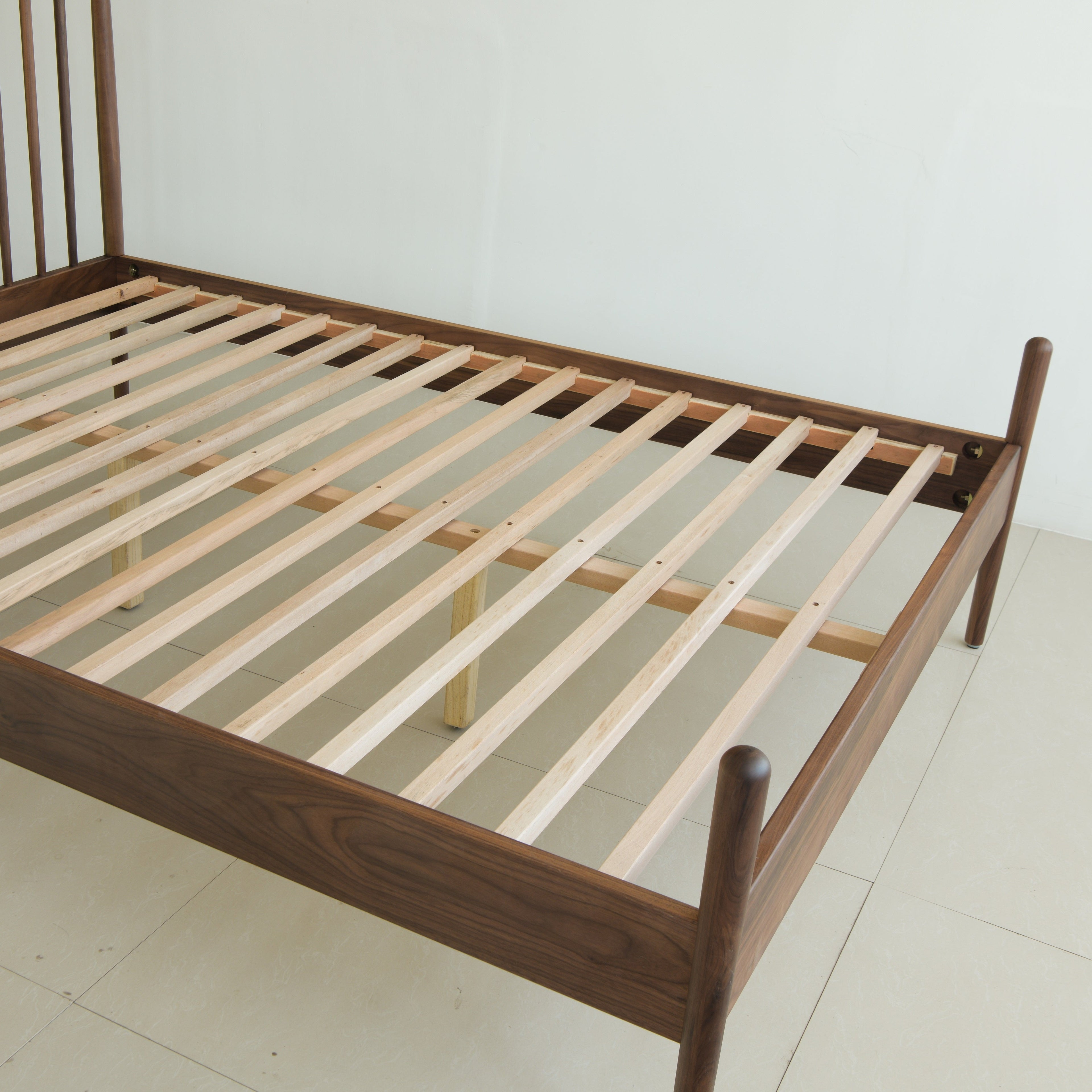 Isabella Mid Century Bedroom Set - Solid Black Walnut