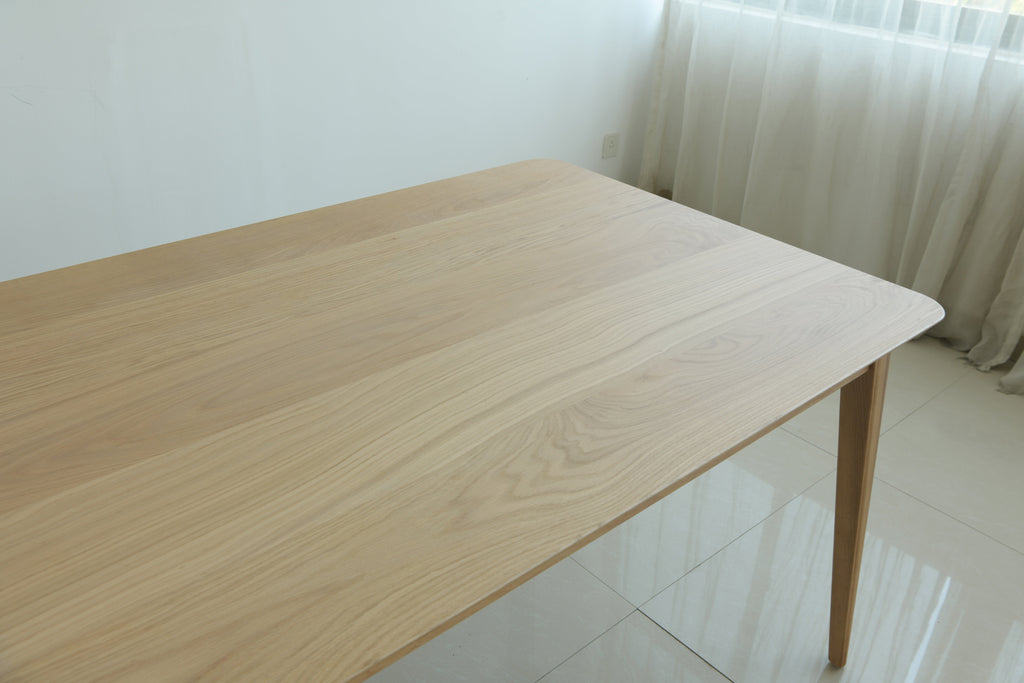 Isabella Mid Century Oak Dining Table and Chairs - American Solid Oak