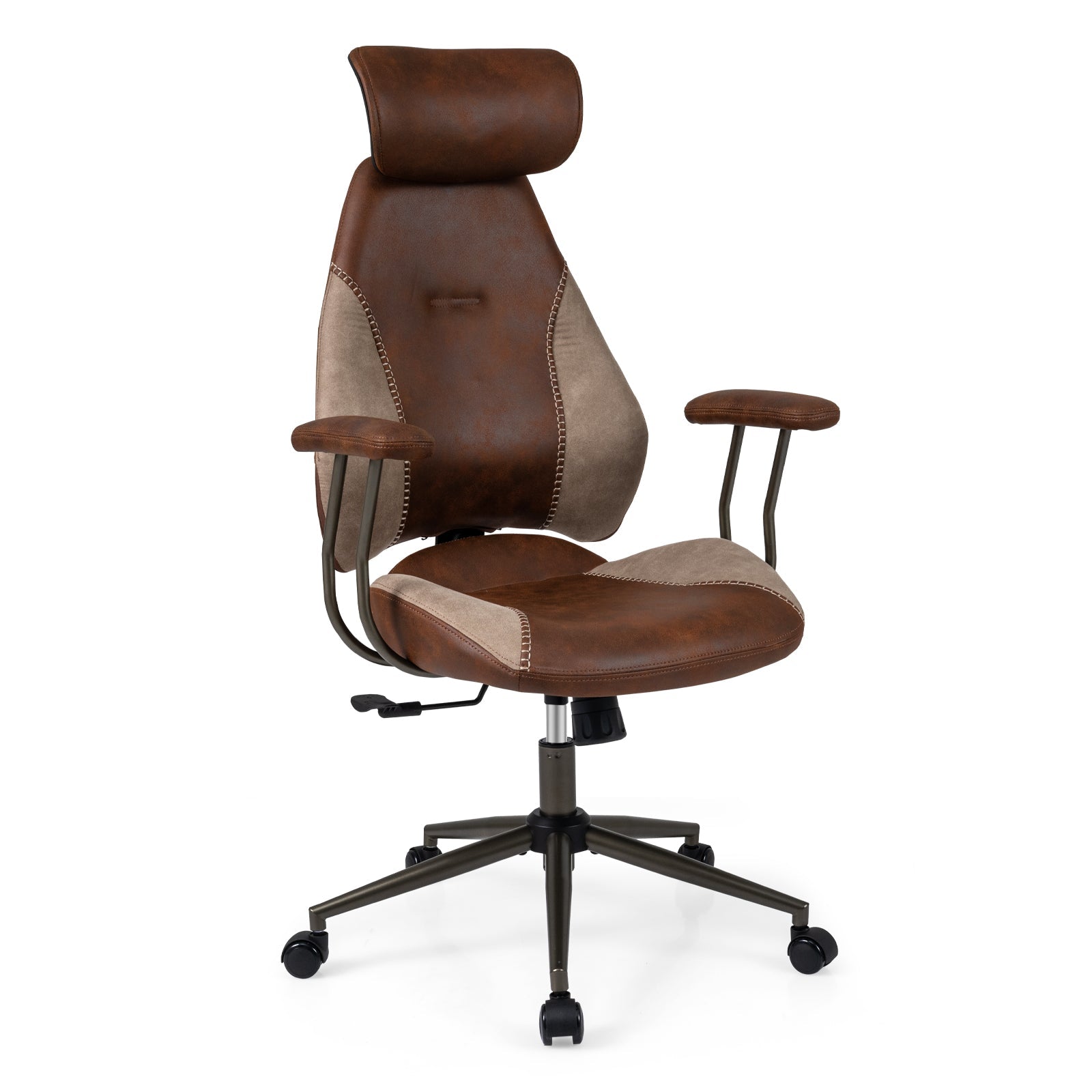 Ergonomic Office Chair Computer Desk Chair with 2D Headrest and Rocking Backrest