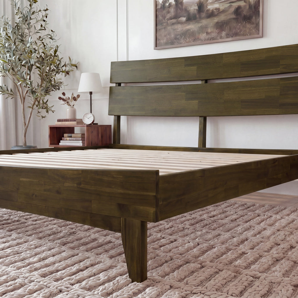 Aurora Solid Wood Bed Frame