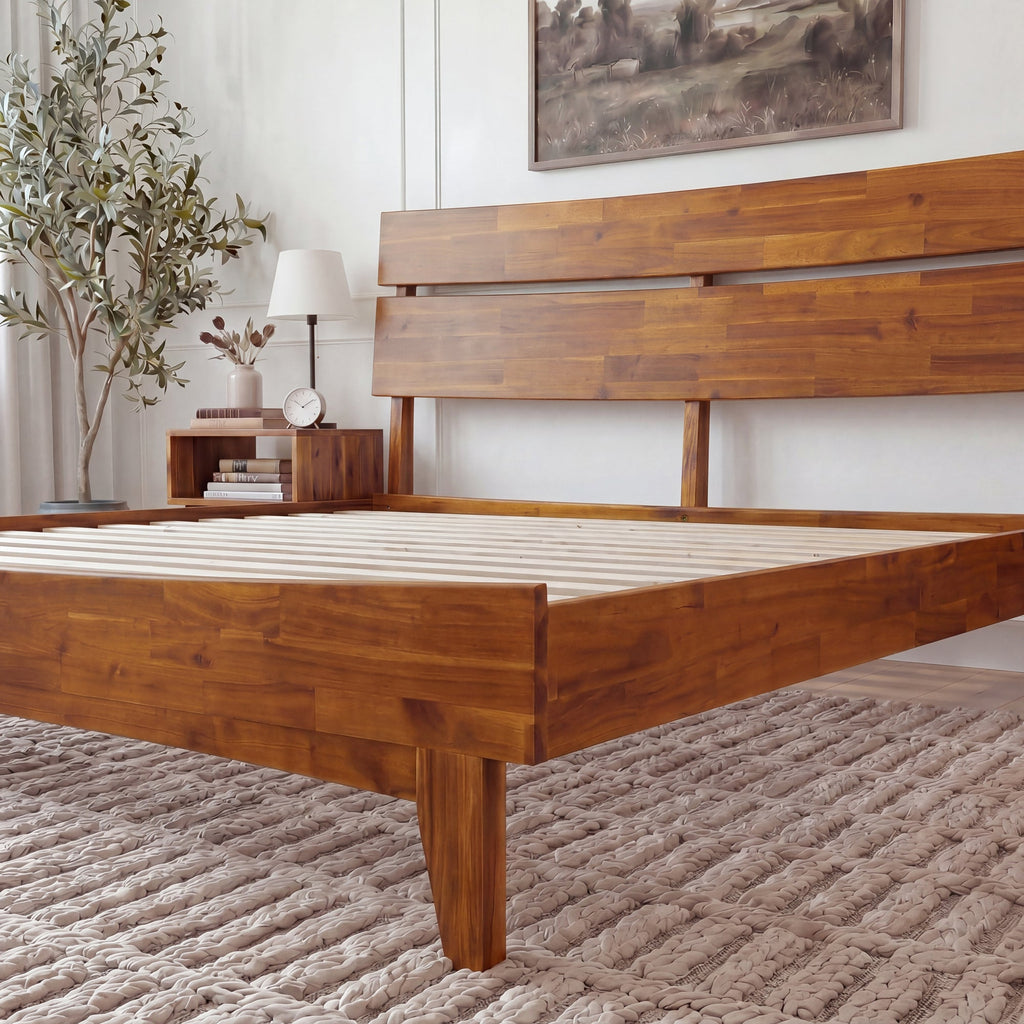 Aurora Solid Wood Bed Frame
