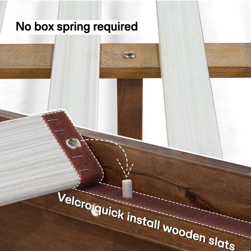 Aurora Solid Wood Bed Frame