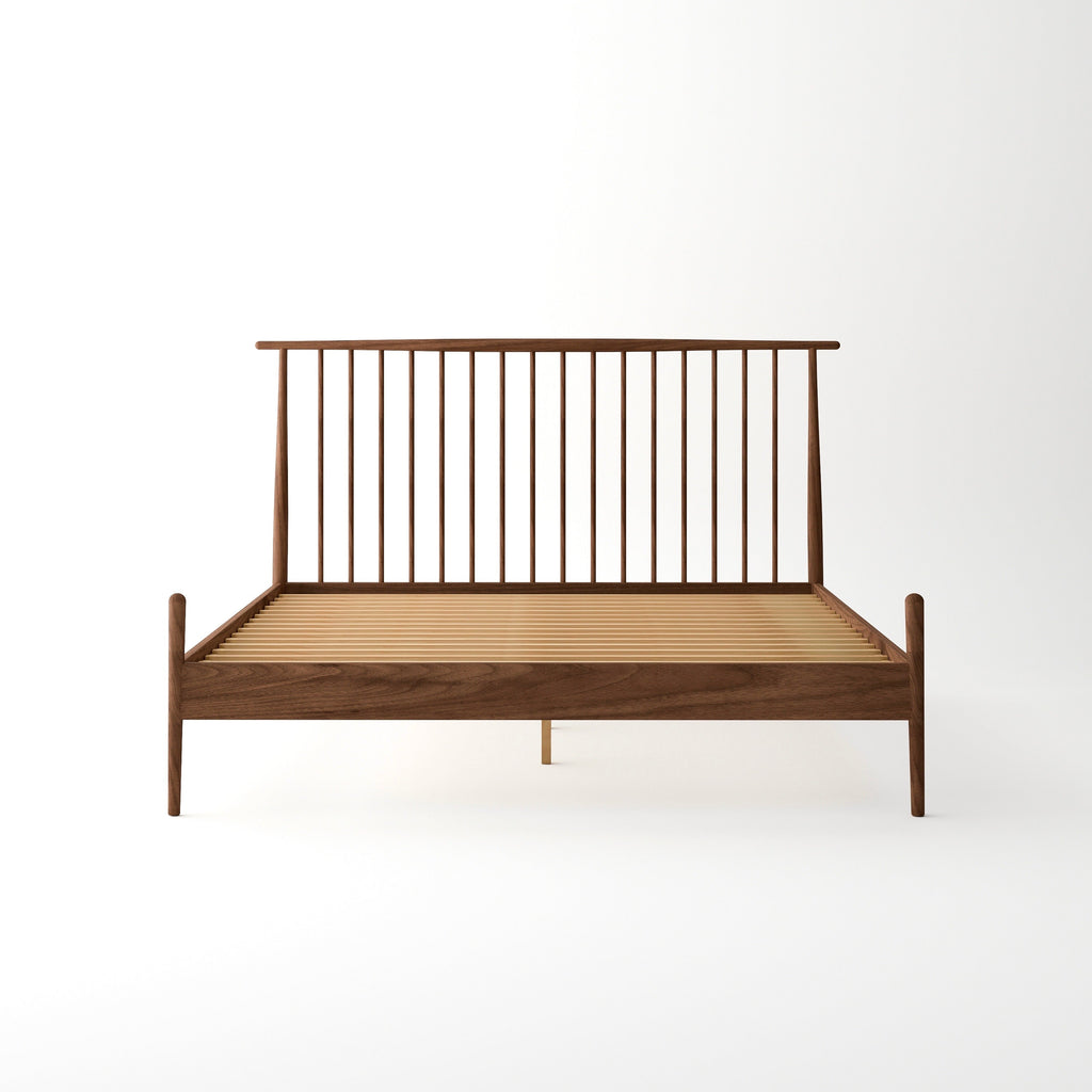 Isabella Mid Century Bedroom Set - Solid Black Walnut