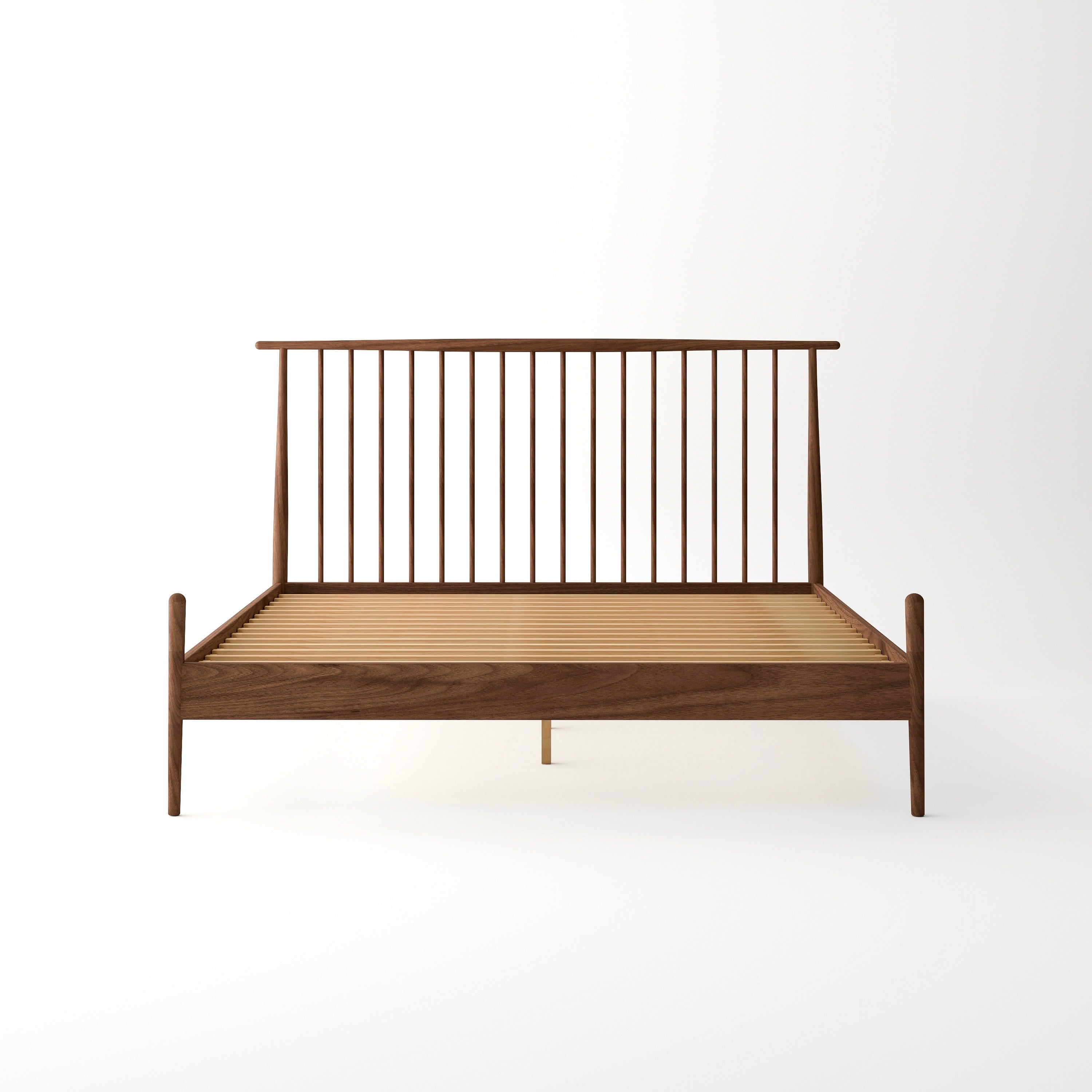 Isabella Mid Century Bedroom Set - Solid Black Walnut
