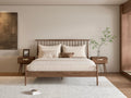 Isabella Mid Century Bedroom Set - Solid Black Walnut