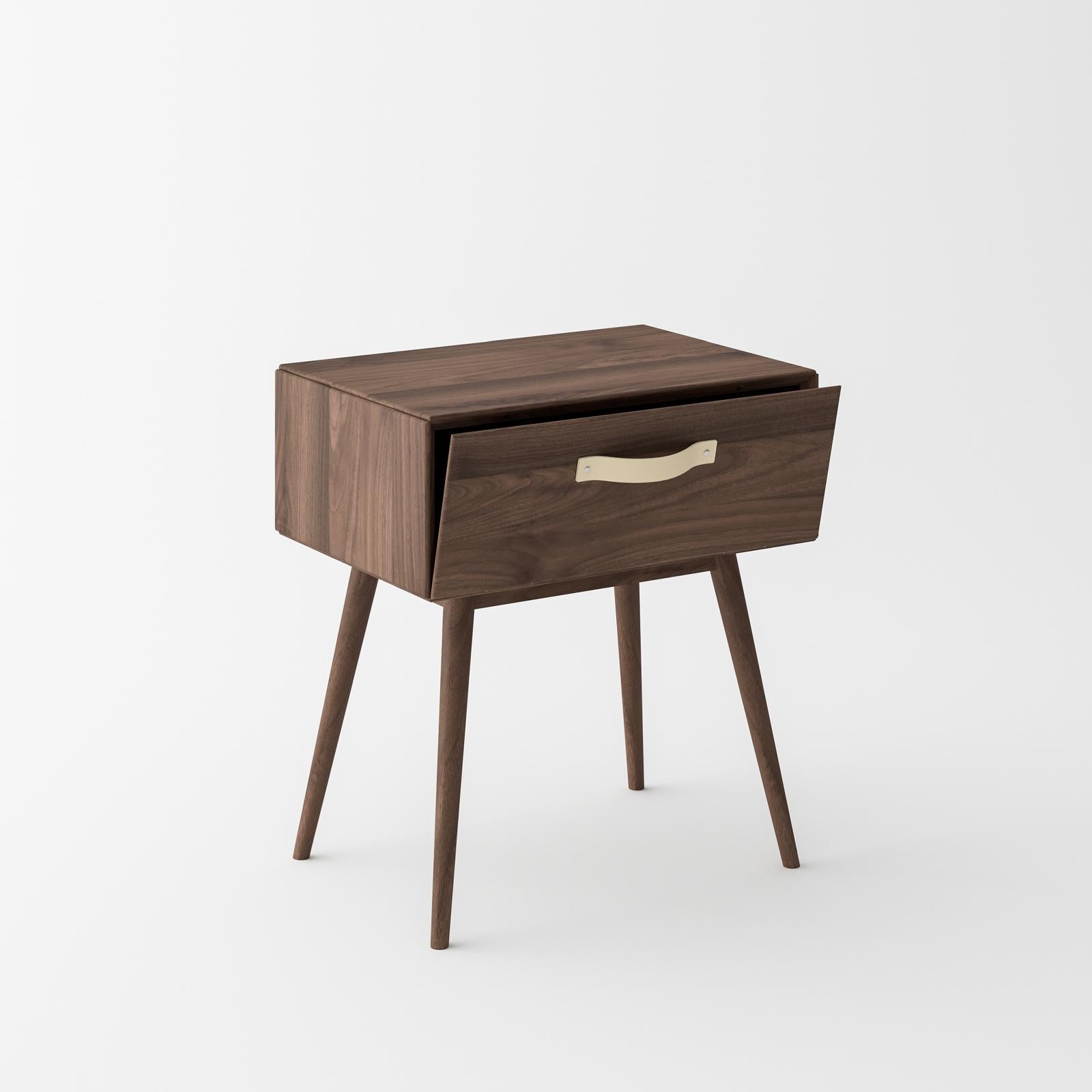 Isabella Mid Century Bedroom Set - Solid Black Walnut