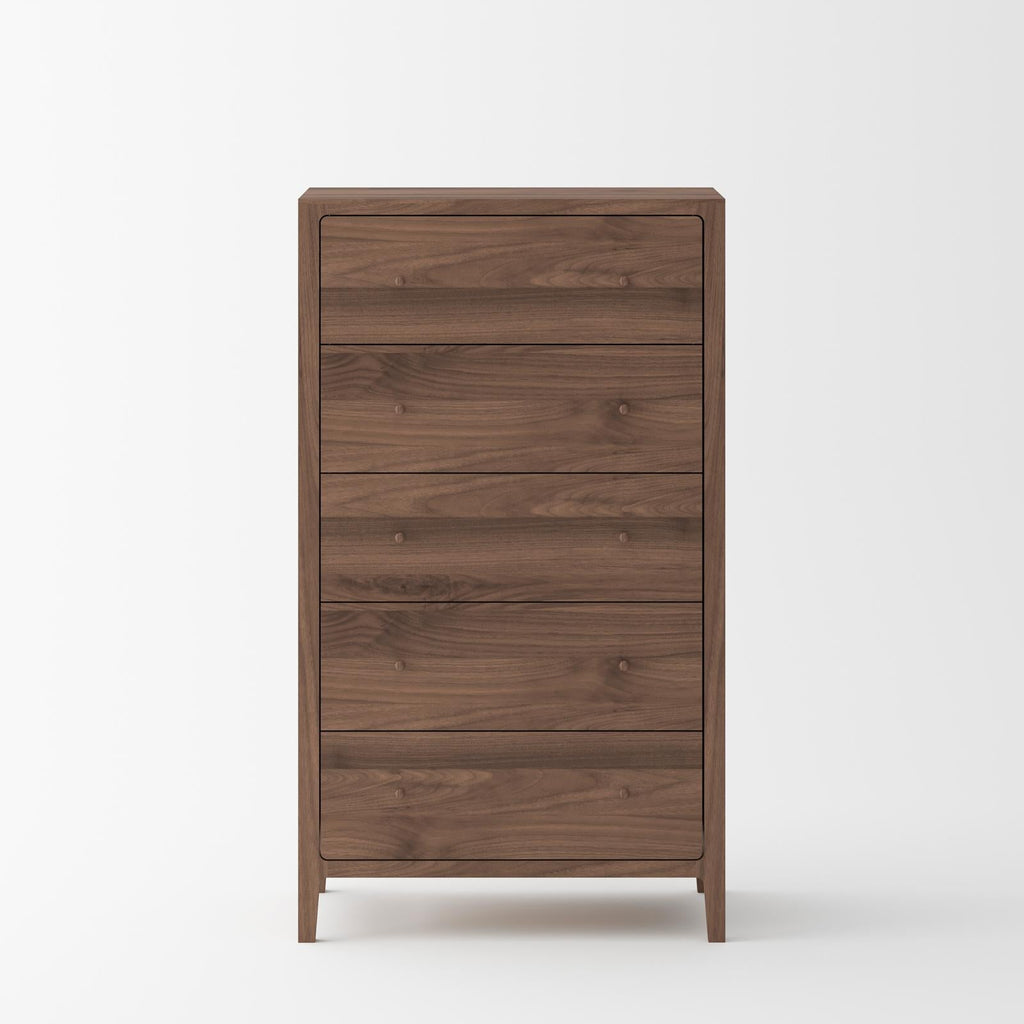 Isabella Mid Century Bedroom Set - Solid Black Walnut