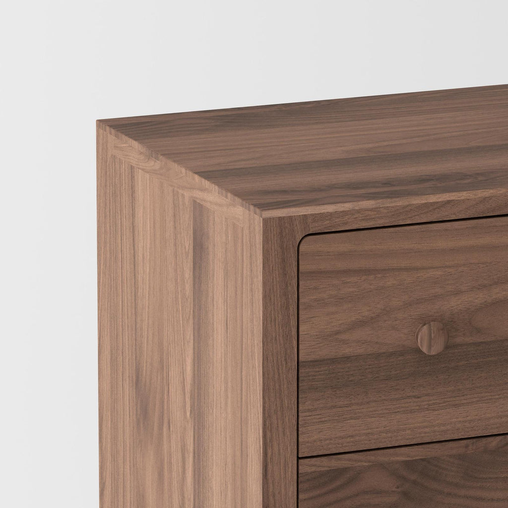 Isabella Mid Century Bedroom Set - Solid Black Walnut