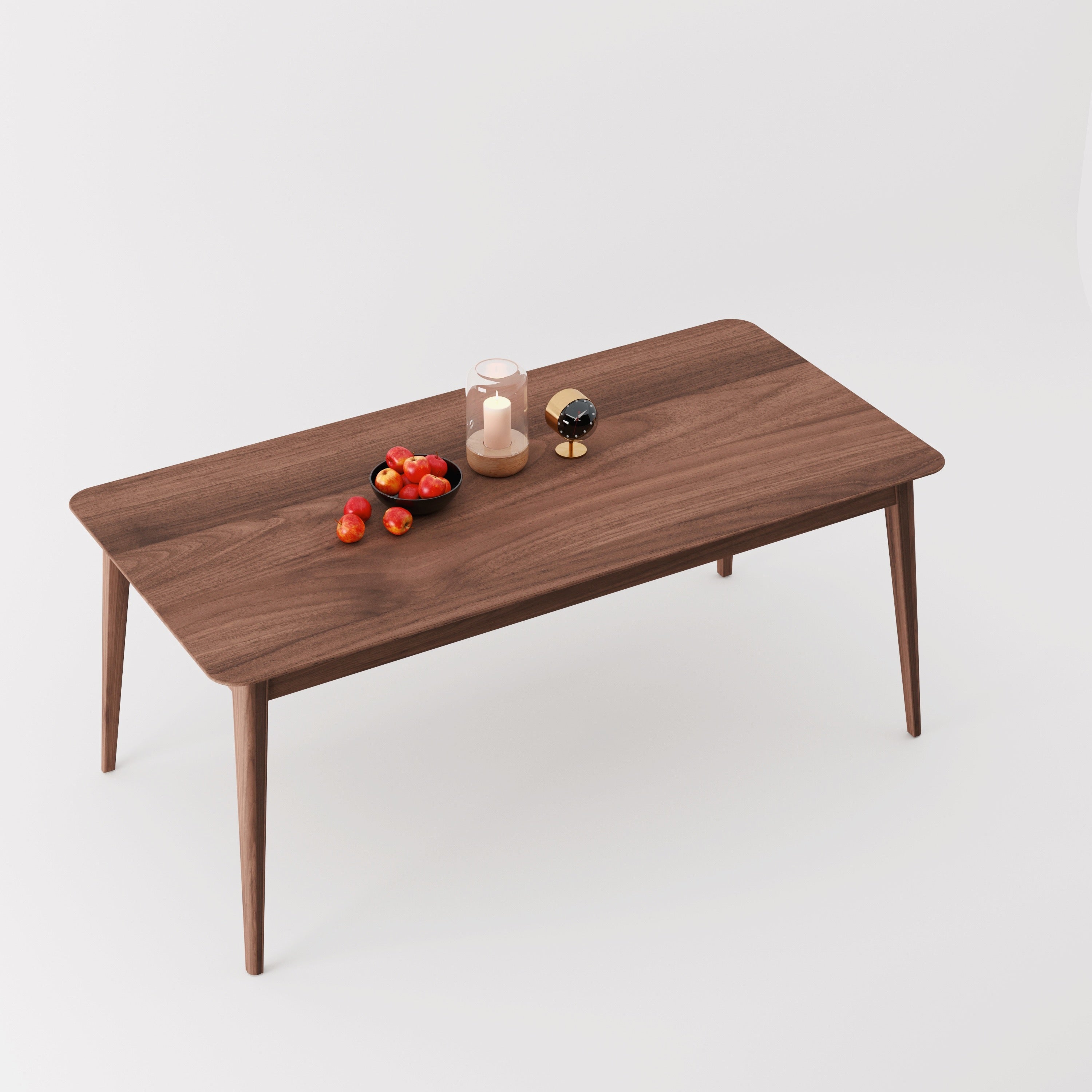 Isabella Mid Century Walnut Dining Table and Chairs