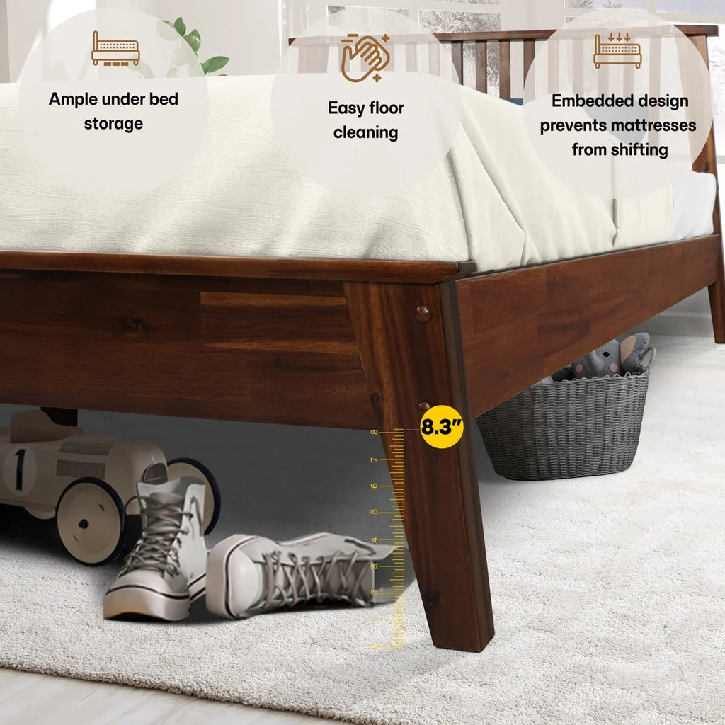 Kaylin Solid Wood Bed Frame