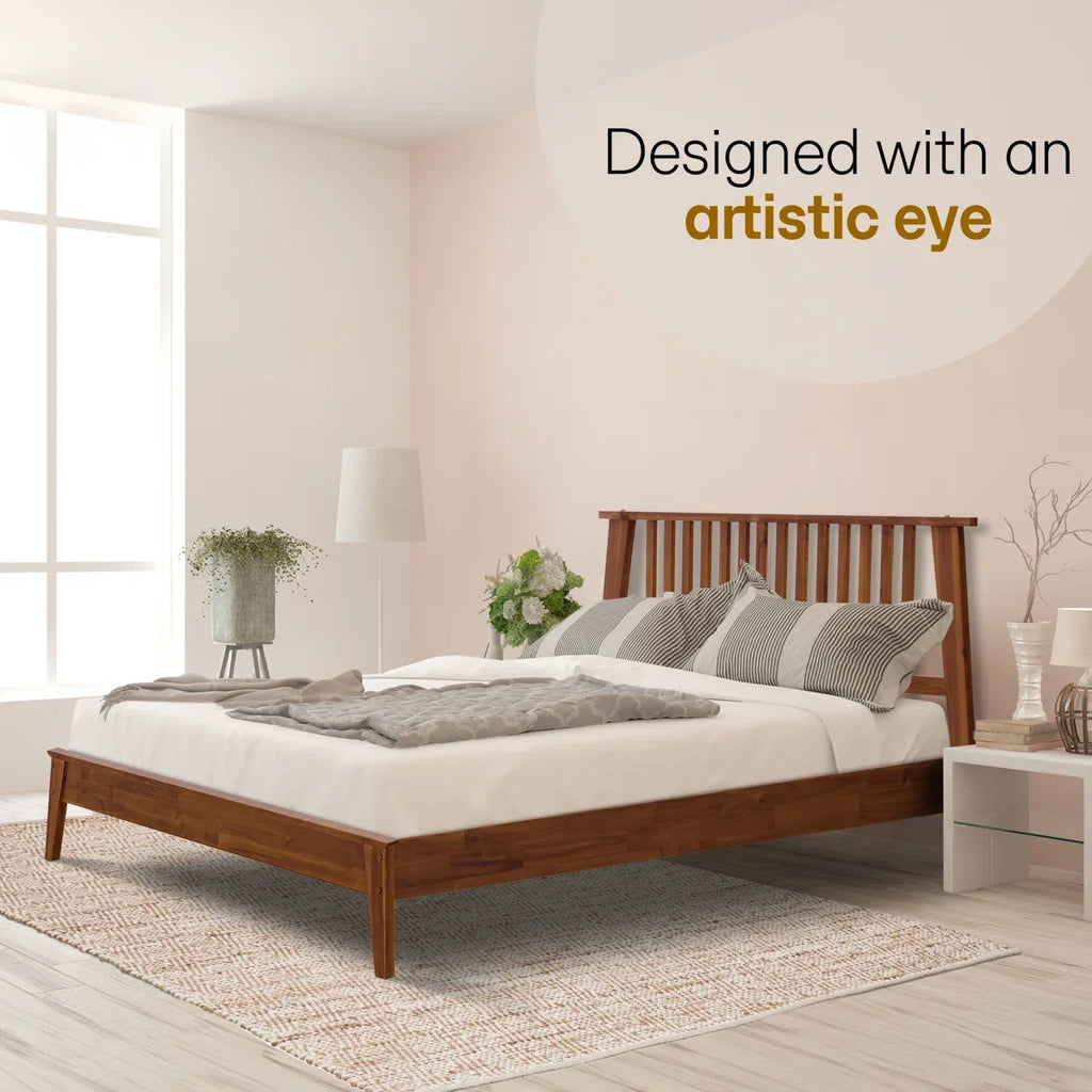 Kaylin Solid Wood Bed Frame