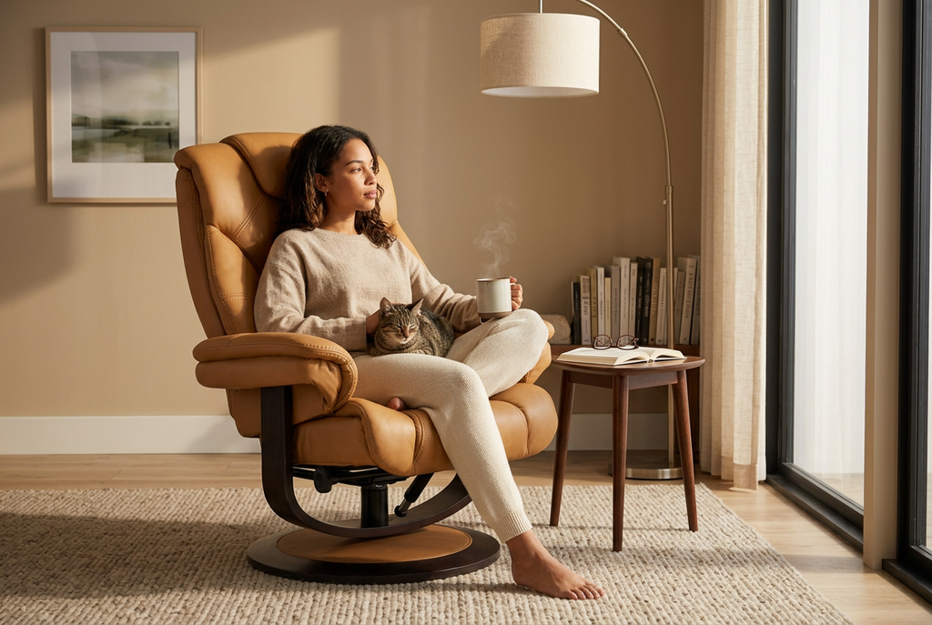 Oslo Euro Recliner w/ Ottoman