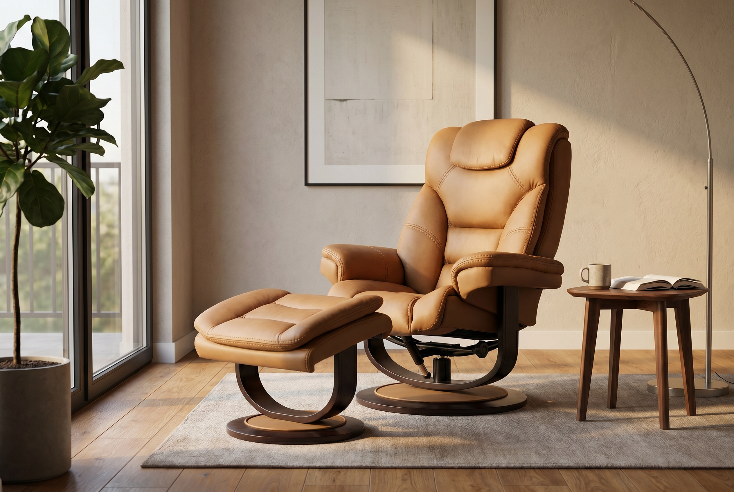 Oslo Euro Recliner w/ Ottoman