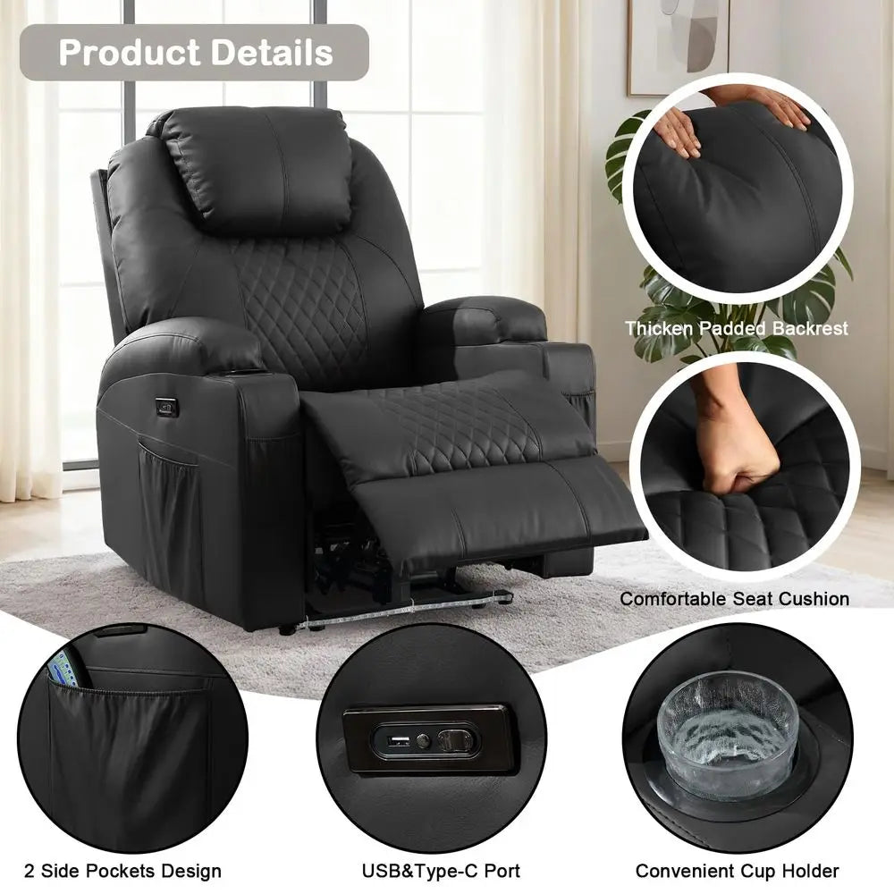 Recliner Chair with Heat and Massage