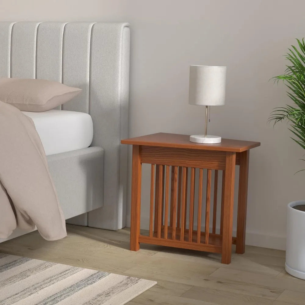 Amish crafted side table: ideal for nightstands, living room coffee tables,