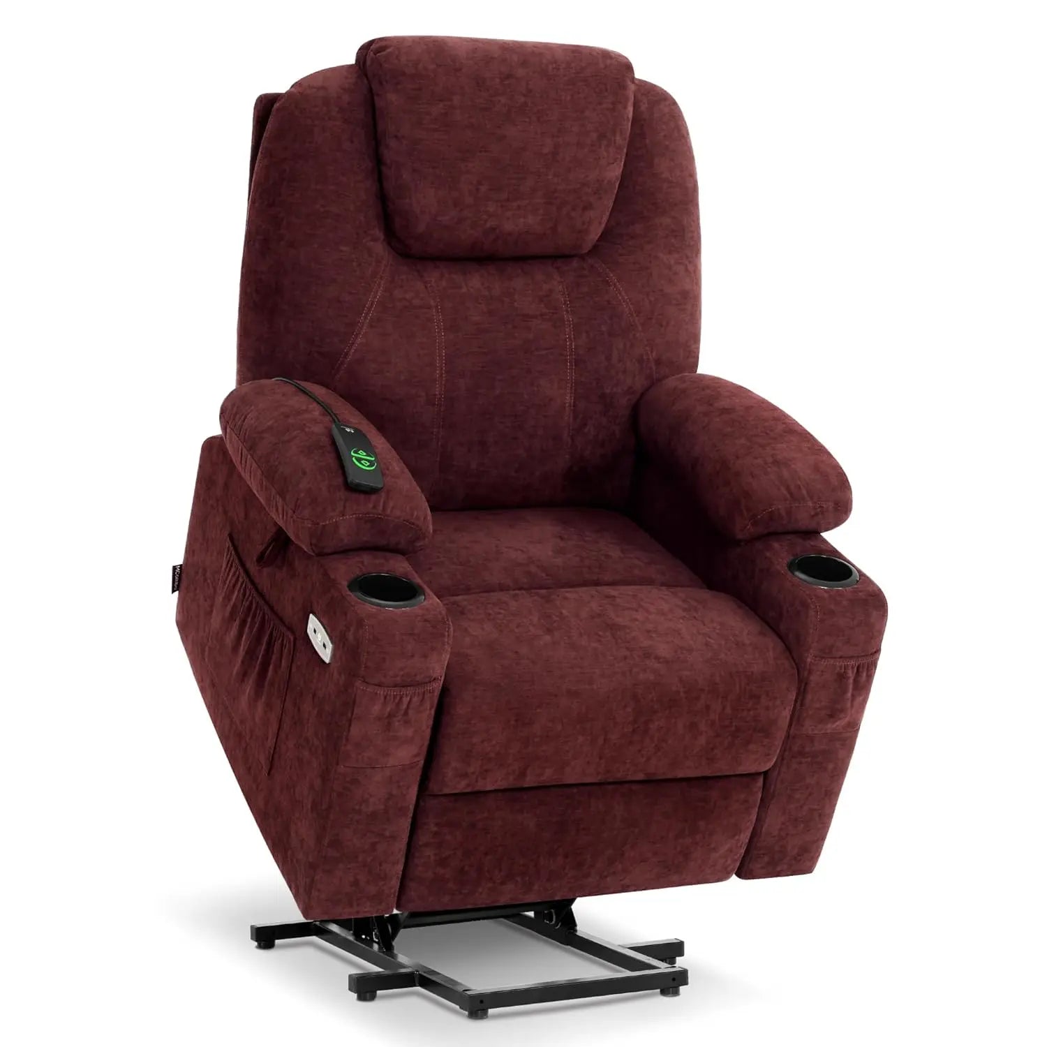 Power Lift Recliner Chair Heat Massager, Remote, Cup Holder