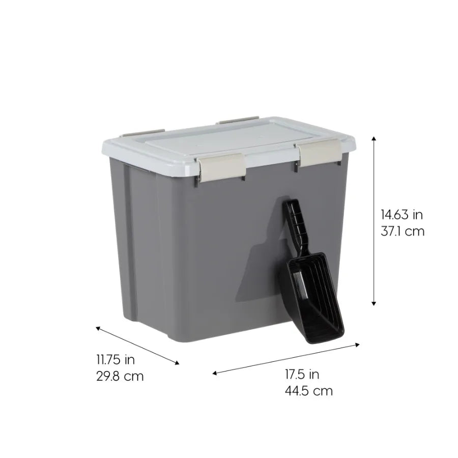 30 Lbs. Airtight Pet Food Container w/scoop