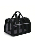 1Pc Cat and Dog Ventilated Pet Carrier Bag - Lightweight, Durable Nylon, Secure Zipper