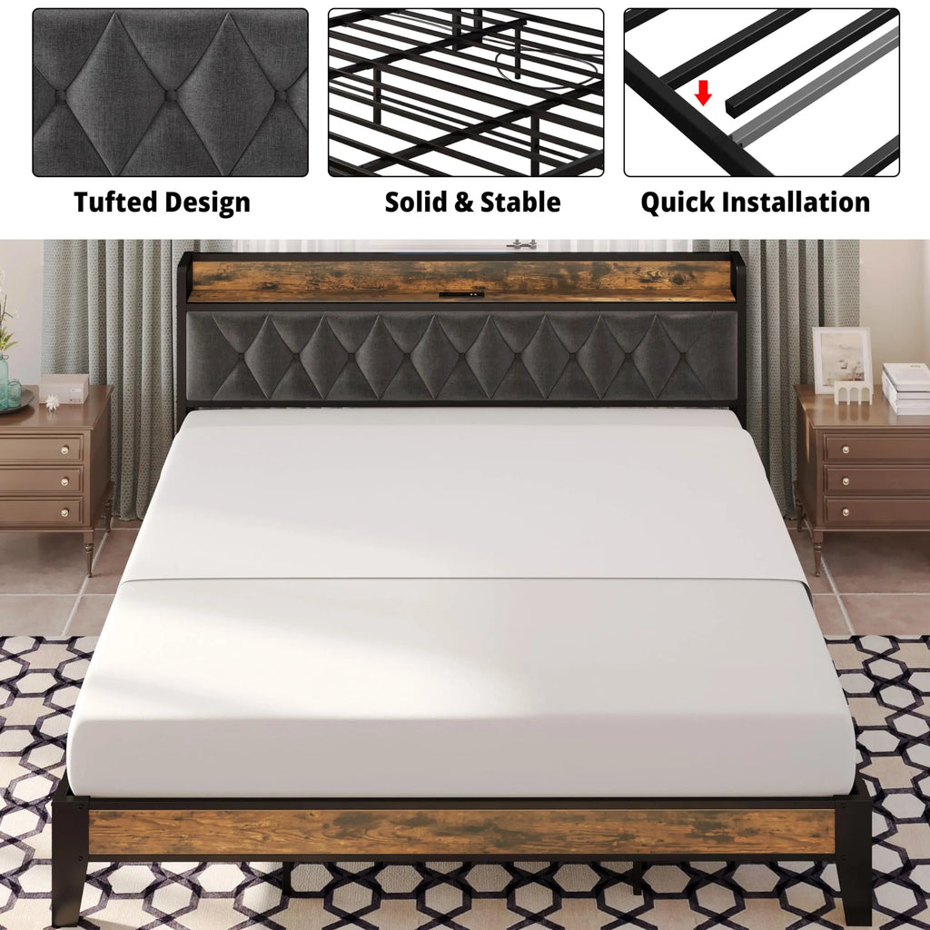 Twin/TwinXL/Full/Queen/King/CaliforniaKing Bed Frames,